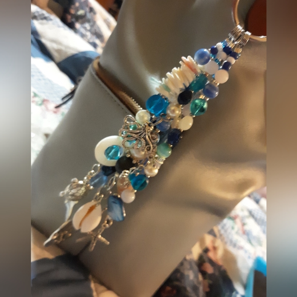 Hand crafted turtle purse charm #7